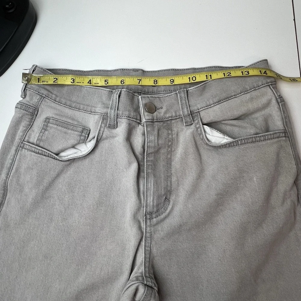 COS Slim Mid Rise Slim Leg Jeans - Light Grey Tagged 30x32